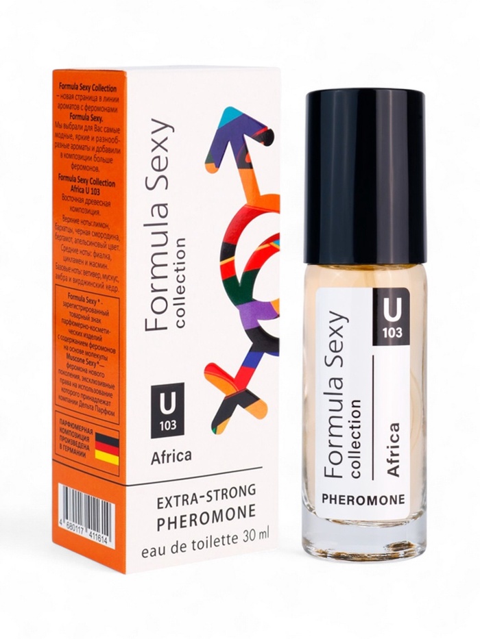 Туалетная вода женская с феромонами Formula Sexy collection Africa U103, 30 мл - Фото 1