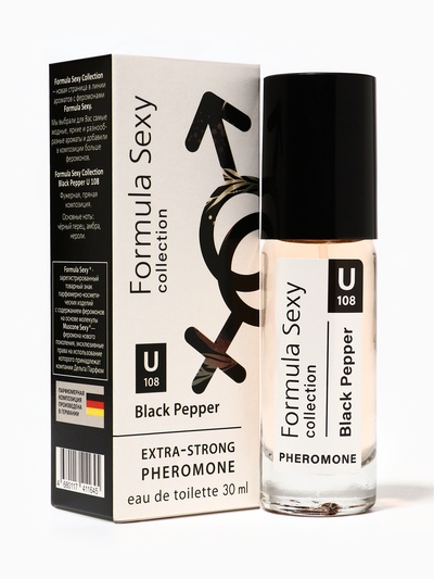 Туалетная вода женская с феромонами Formula Sexy collection Black Pepper U108, 30 мл