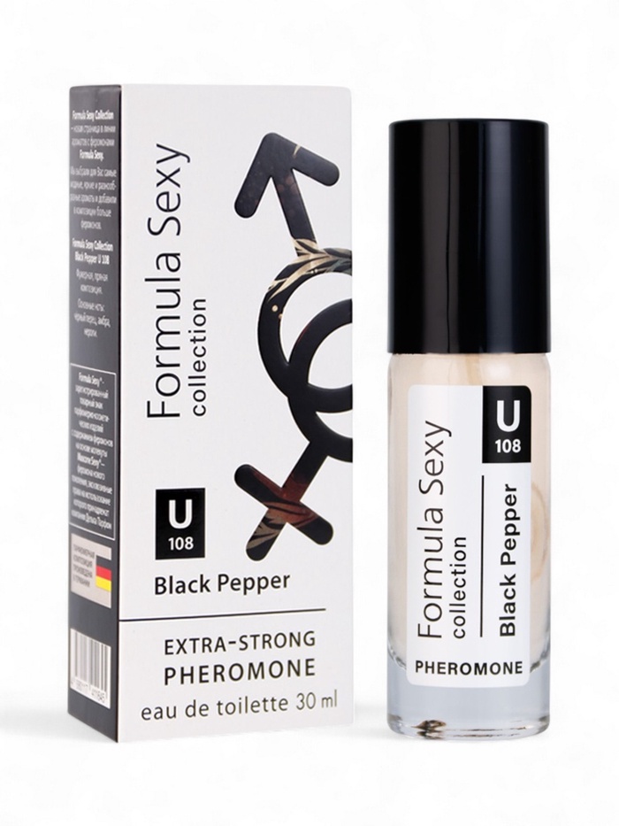 Туалетная вода женская с феромонами Formula Sexy collection Black Pepper U108, 30 мл - Фото 1