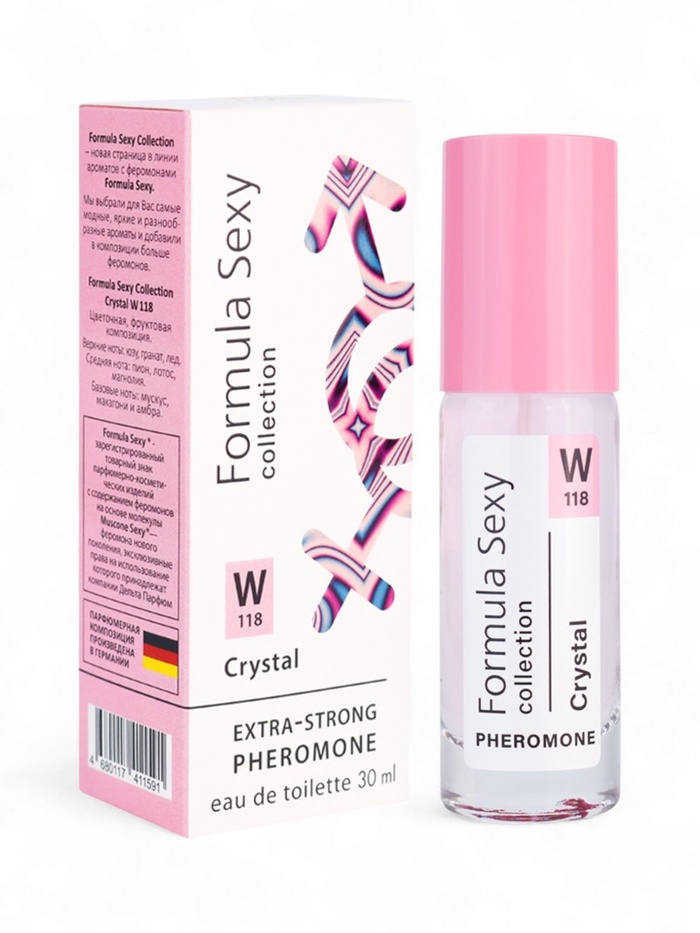 Туалетная вода женская с феромонами Formula Sexy collection Crystal W118, 30 мл - Фото 1