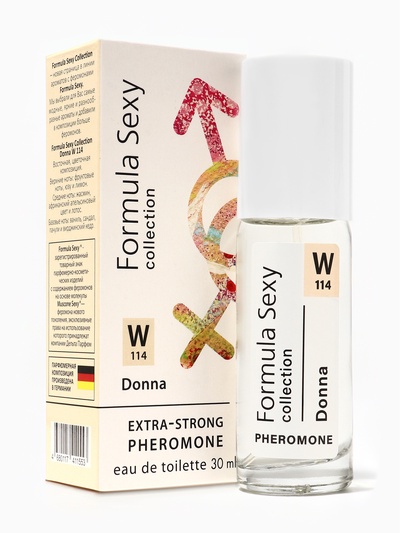Туалетная вода женская с феромонами Formula Sexy collection Donna W114, 30 мл