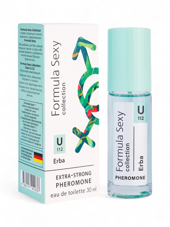 Туалетная вода женская с феромонами Formula Sexy collection Erba U112, 30 мл - Фото 1