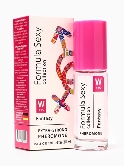 Туалетная вода женская с феромонами Formula Sexy collection Fantasy W115, 30 мл