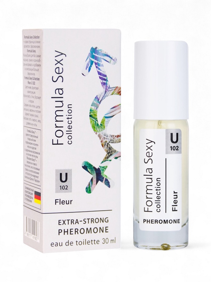 Туалетная вода женская с феромонами Formula Sexy collection Fleur U102, 30 мл - Фото 1