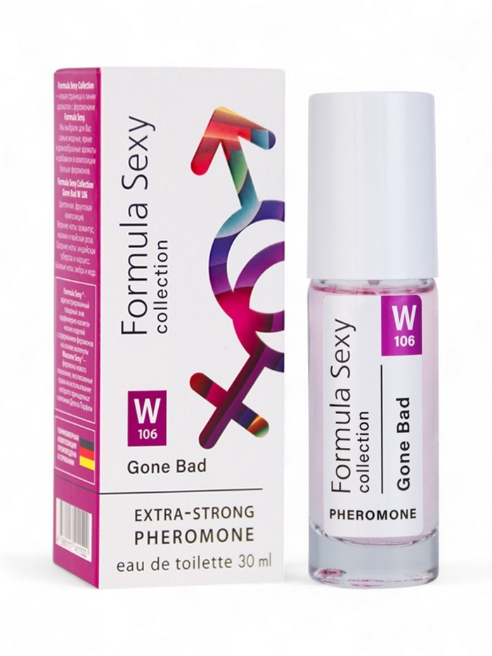 Туалетная вода женская с феромонами Formula Sexy collection Gone Bad W106, 30 мл - Фото 1