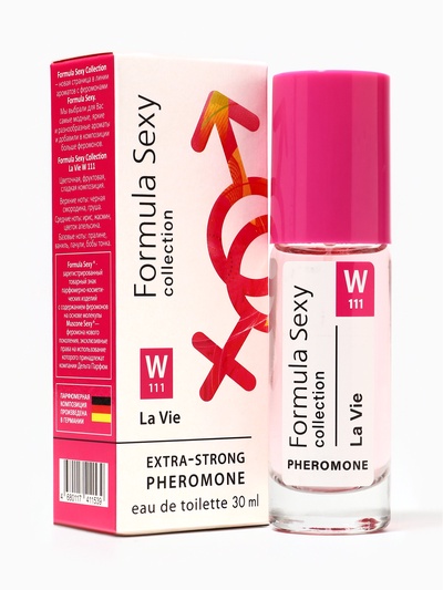 Туалетная вода женская с феромонами Formula Sexy collection La Vie W111, 30 мл
