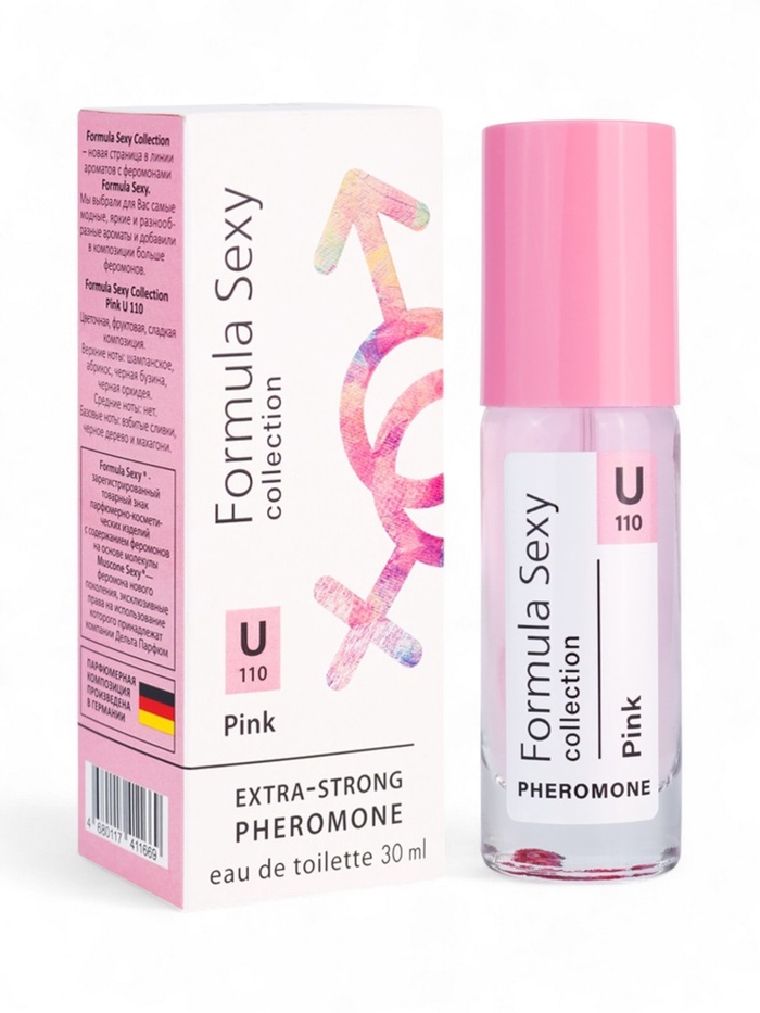 Туалетная вода женская с феромонами Formula Sexy collection Pink U110, 30 мл - Фото 1
