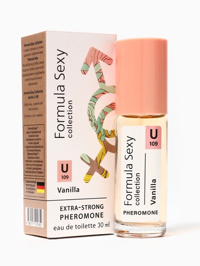 Туалетная вода женская с феромонами Formula Sexy collection Vanilla U109, 30 мл