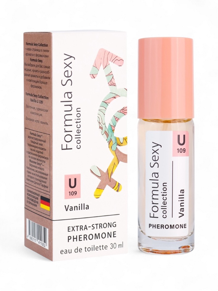 Туалетная вода женская с феромонами Formula Sexy collection Vanilla U109, 30 мл - Фото 1
