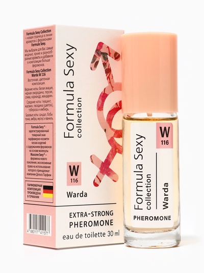 Туалетная вода женская с феромонами Formula Sexy collection Warda W116, 30 мл