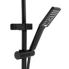 УЦЕНКА Душевая система ZEIN Z3861, смеситель, тропическая и ручная лейка, полка, латунь, черная 99 - Фото 4