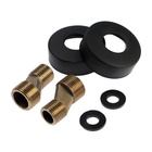 УЦЕНКА Душевая система ZEIN Z3861, смеситель, тропическая и ручная лейка, полка, латунь, черная 99 - Фото 7