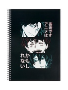 Набор тетрадей Calligrata «Аниме Art.Комикс», А4, 2 штуки, 96 листов, в клетку, на гребне, обложка из мелованного картона - Фото 1