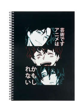 Компл тетр из 2шт А4 на гребне 96л кл Аниме Art.Комикс, мел карт+твин-лак, офсет (9944261)