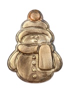 Шоколадная фигурка «Снеговик пряничный», кондитерская глазурь, 115 г - фото 119392833