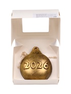 Шоколадная фигурка «Новогодний шар 2026», кондитерская глазурь, 95 г - фото 119392856