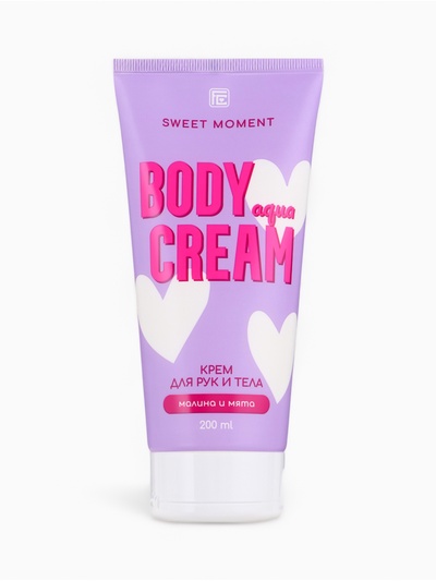 Крем для рук и тела Family Cosmetics малина и мята, 200 мл