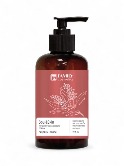 Мыло для рук парфюмированное Soul&Skin сандал и нероли, 285 мл