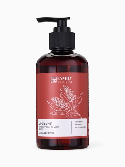 Мыло для рук парфюмированное Soul&Skin сандал и нероли, 285 мл
