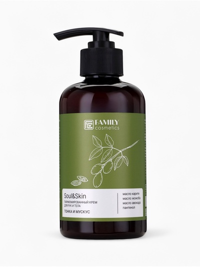 Крем для рук и тела парфюмированный Soul&Skin тонка и мускус, 285 мл