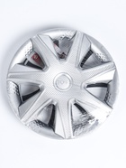 УЦЕНКА Колпаки колесные R16 "ДЖОЙ ", серебристый карбон, набор 4 шт - Фото 8