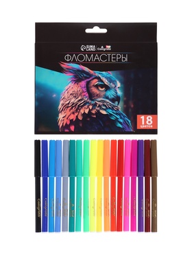 {{photo.Alt || photo.Description || 'УЦЕНКА Фломастеры 18 цветов в картонной коробке TOP Calligrata'}}