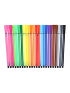 УЦЕНКА Фломастеры 24 цветов, в тубусе, Полоски, розовая Обезьяна 10957857