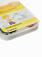 УЦЕНКА Акварель 8цв пластик Гамма "Юный художник", без кисти (212069) - Фото 11