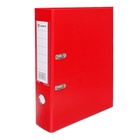 УЦЕНКА Папка-регистратор А4 75 мм красная, мет.уголок, карман, собран - Фото 2