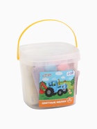 УЦЕНКА Набор цветных мелков Синий трактор, 16 штук, 8 цветов - Фото 2