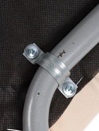 УЦЕНКА Табурет складной, экокожа молочная/металлик - Фото 10