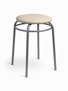 УЦЕНКА Табурет «Кольцо» Серебристый металлик/молочный - Фото 3