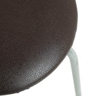 УЦЕНКА Табурет «Эконом» Серебристый металлик/коричневый - фото 14979313