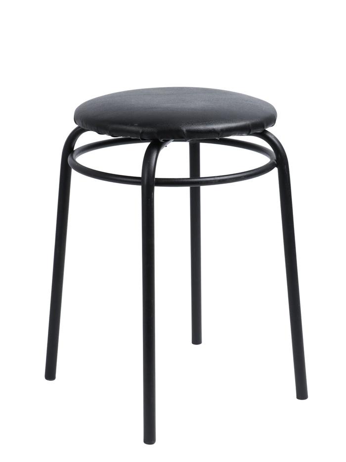 УЦЕНКА Табурет «Кольцо» Черный/черный - Фото 1