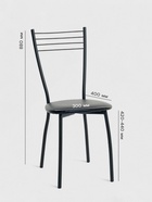 УЦЕНКА Стул «Сильвия» Черный/черный - Фото 2