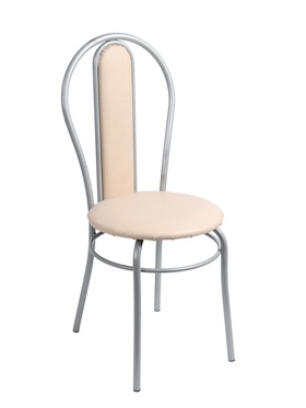 УЦЕНКА Стул «Элегия Мягкий», Серебристый металлик/Молочная рептилия 10957993