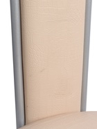 УЦЕНКА Стул «Элегия Мягкий», Серебристый металлик/Молочная рептилия - Фото 2