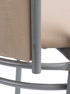 УЦЕНКА Стул «Элегия Мягкий», Серебристый металлик/Молочная рептилия - Фото 11