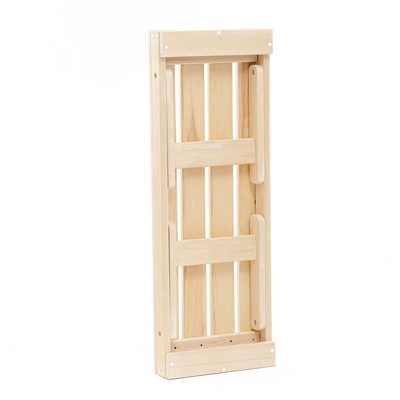 УЦЕНКА Лавка деревянная складная из липы, 120×44×43 см, для бани и дачи, нагрузка до 200 кг 9909