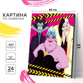 {{photo.Alt || photo.Description || 'УЦЕНКА Картина по номерам "Злодейки" Disney 40х50 см'}}