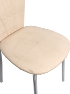 УЦЕНКА Стул "Кафе-2", Серебристый металлик/Молочная рептилия - Фото 7