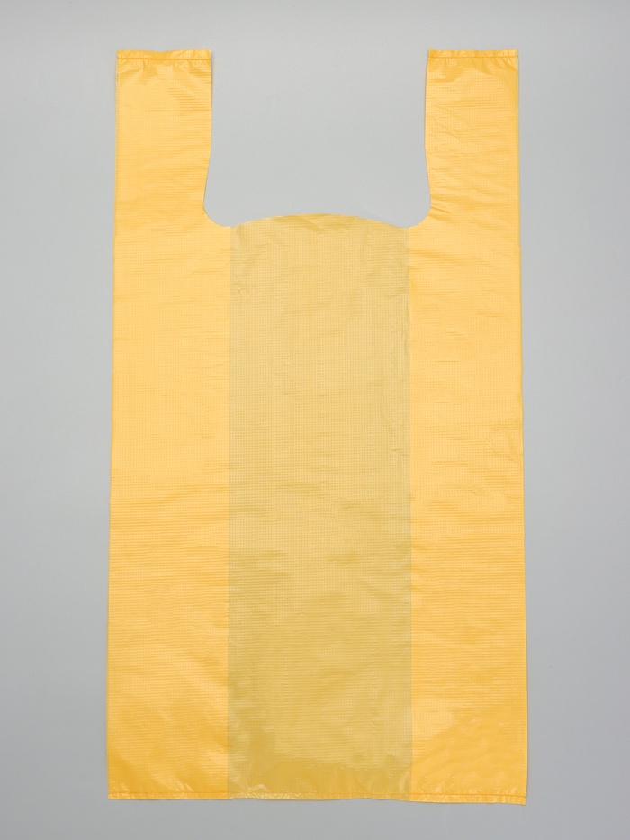 Пакет-майка ПНД жёлтая 30+16х55/20 мкм