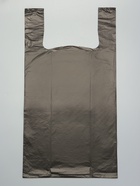 Пакет - майка ПНД, чёрная, 30+16×55/13 мкм (100 шт) - фото 809341906