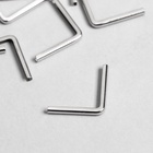 Защитный уголок для фотоальбома, блокнота, металл под серебро, набор 25 шт., 2.2×3×0.5 см - Фото 3