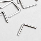 Защитный уголок для фотоальбома, блокнота, металл под серебро, набор 25 шт., 2.2×3×0.5 см - Фото 4