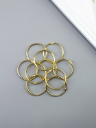 Кольца для фотоальбомов, блокнотов «Золото», набор 10 шт., внутренний d=4.5 см, внешний d=5 см - Фото 3