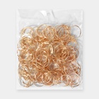 Основа для брелока: кольцо d=25 мм с цепочкой, набор 100 шт., металл под золото - фото 60873139