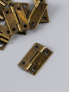 Петля для шкатулки, ключницы, с прямыми углами, металл под бронзу, набор 10 шт., 2.2×3.68 см - Фото 2