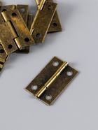 Петля для шкатулки, ключницы, с прямыми углами, металл под бронзу, набор 10 шт., 2.2×3.68 см - Фото 3