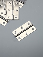 Петля для шкатулки металл с прямыми углами серебро  набор 6 шт 3,7х6,7 см (комплект 2 шт) - фото 61951147